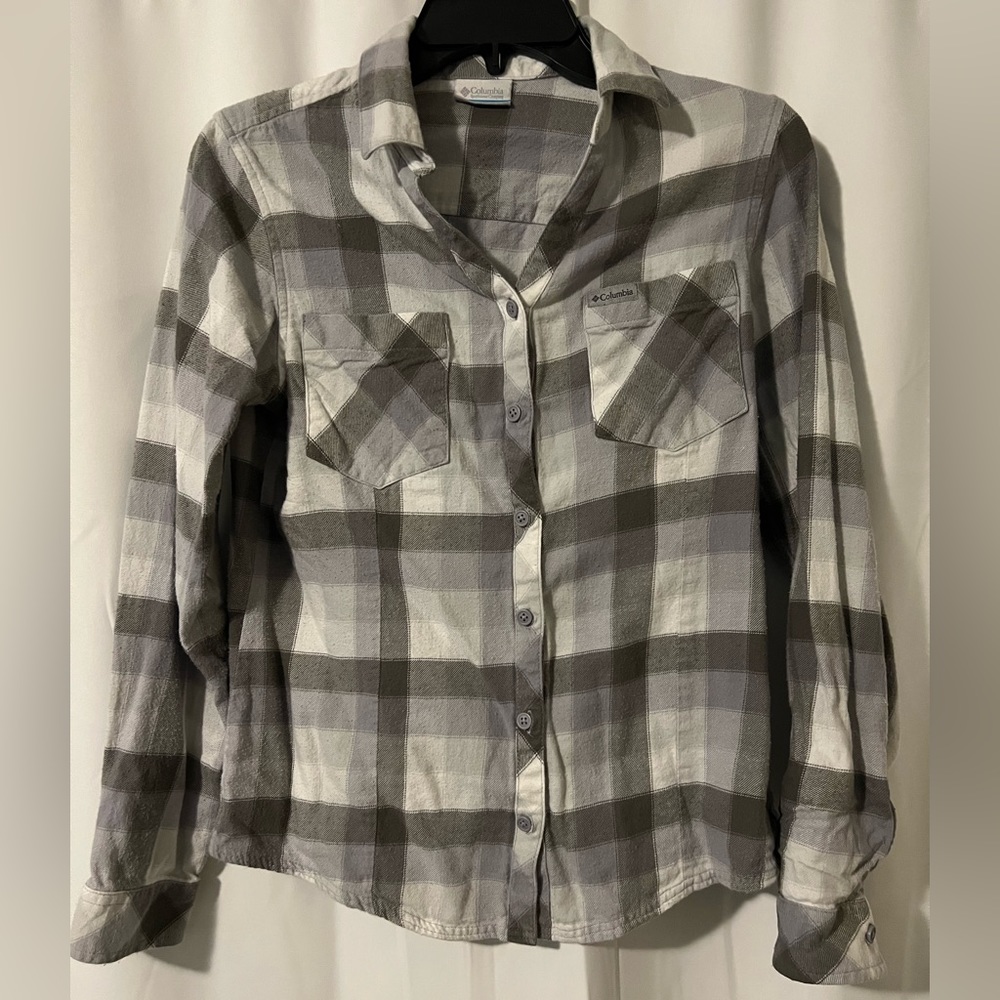 Columbia - Flannel Long Sleeve Shirt in Gray